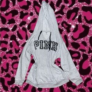 PINK Victoria's Secret Gray Women's Hoodie Sweater